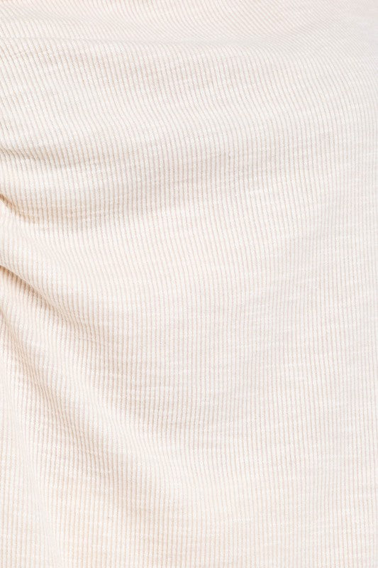 Sleeveless Ruched Long Tank Top