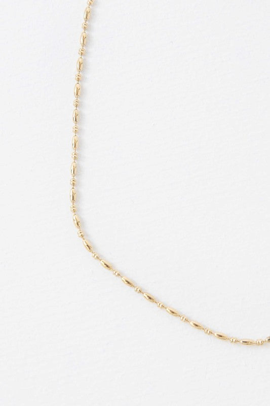 Mini Gold Bead Necklace
