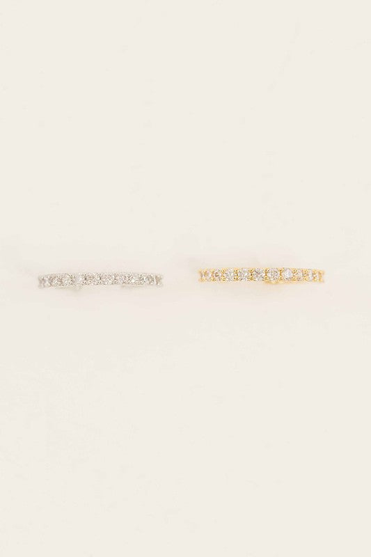 Crystal Cuff Earrings