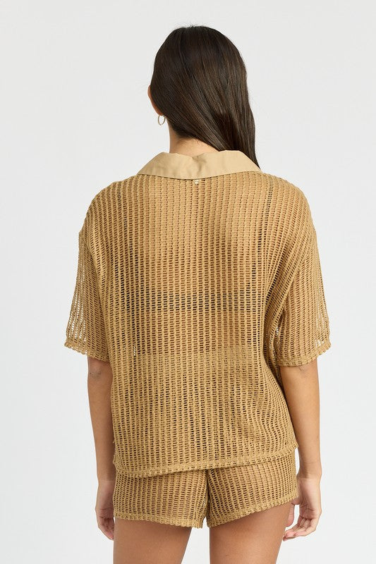 Sheer Lounge Top