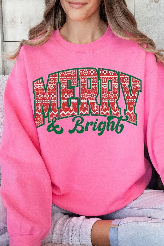 Merry & Bright Fleece Sweatshirts
