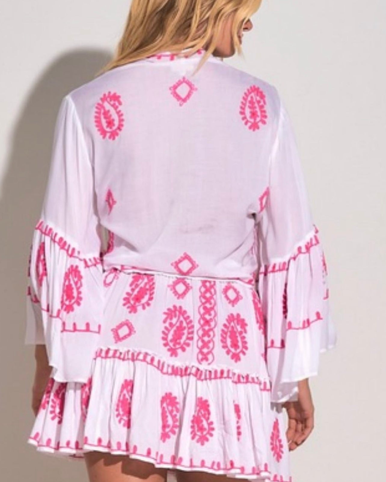 Embroidered resort set