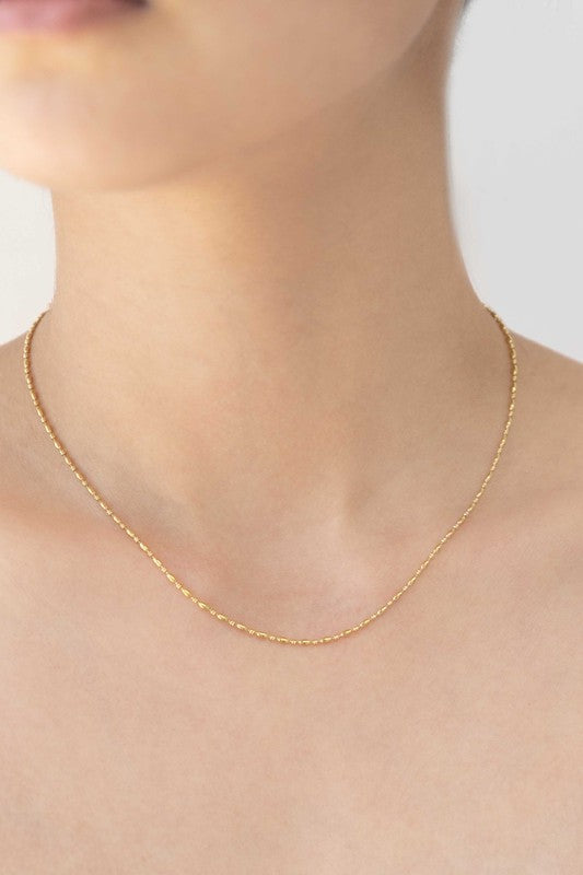 Mini Gold Bead Necklace