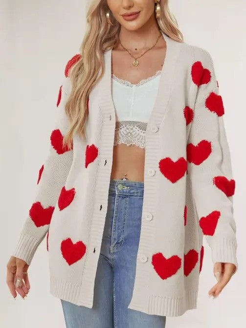 Oversized Heart cardigan