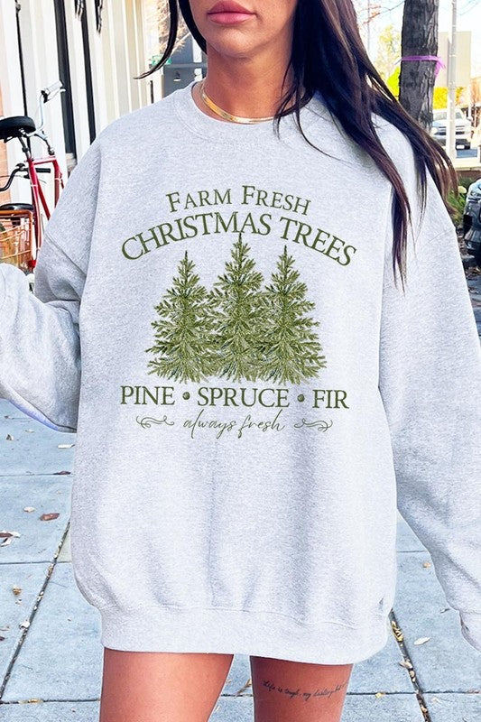 Farm Fresh Christmas Tree Sweatshirt - Main Image